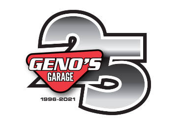 Geno's Garage 25th Anniversary Logo